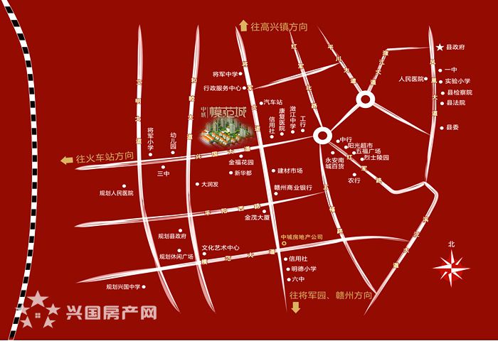 中城•模范城 地理位置